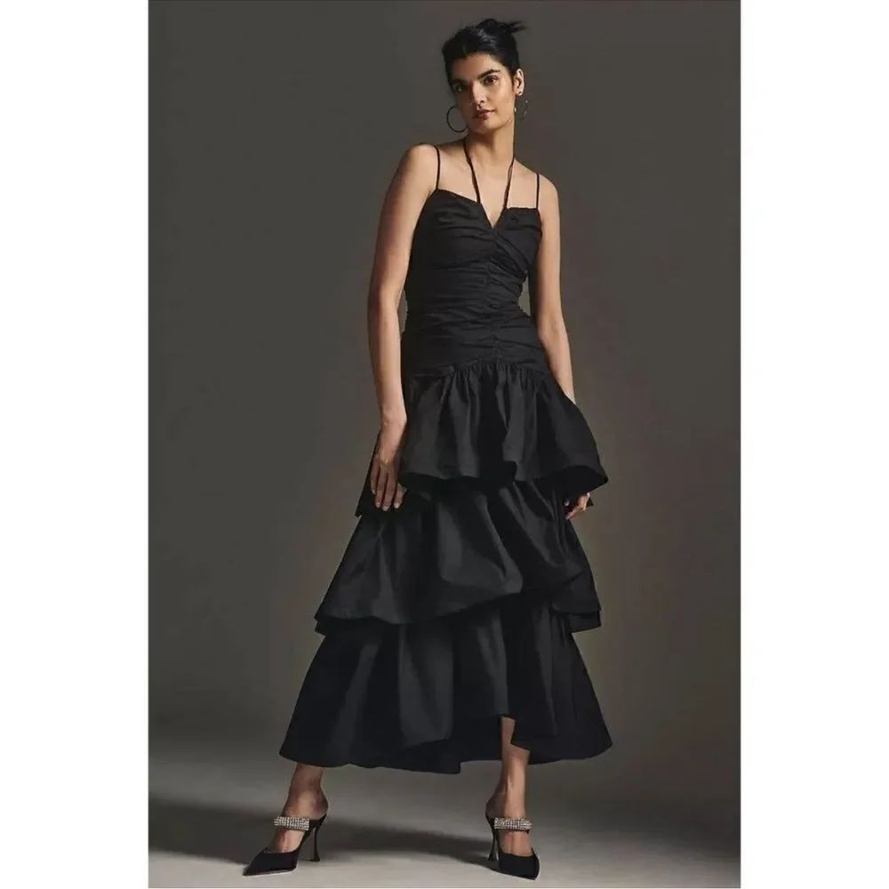 Free People x ELLIATT ASPEN MAXI DRESS BLACK